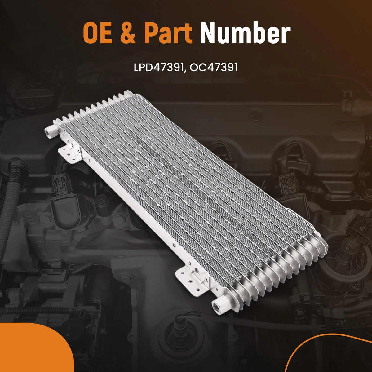 Front Mount HD Transmission Oil Cooler for 40K GVW Trucks (WFTYBG, LPD47391, OC47391)