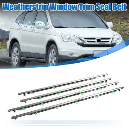 Set of 4 Weatherstrip Window Trim Seal Belts for Honda CR-V (2007–2011)