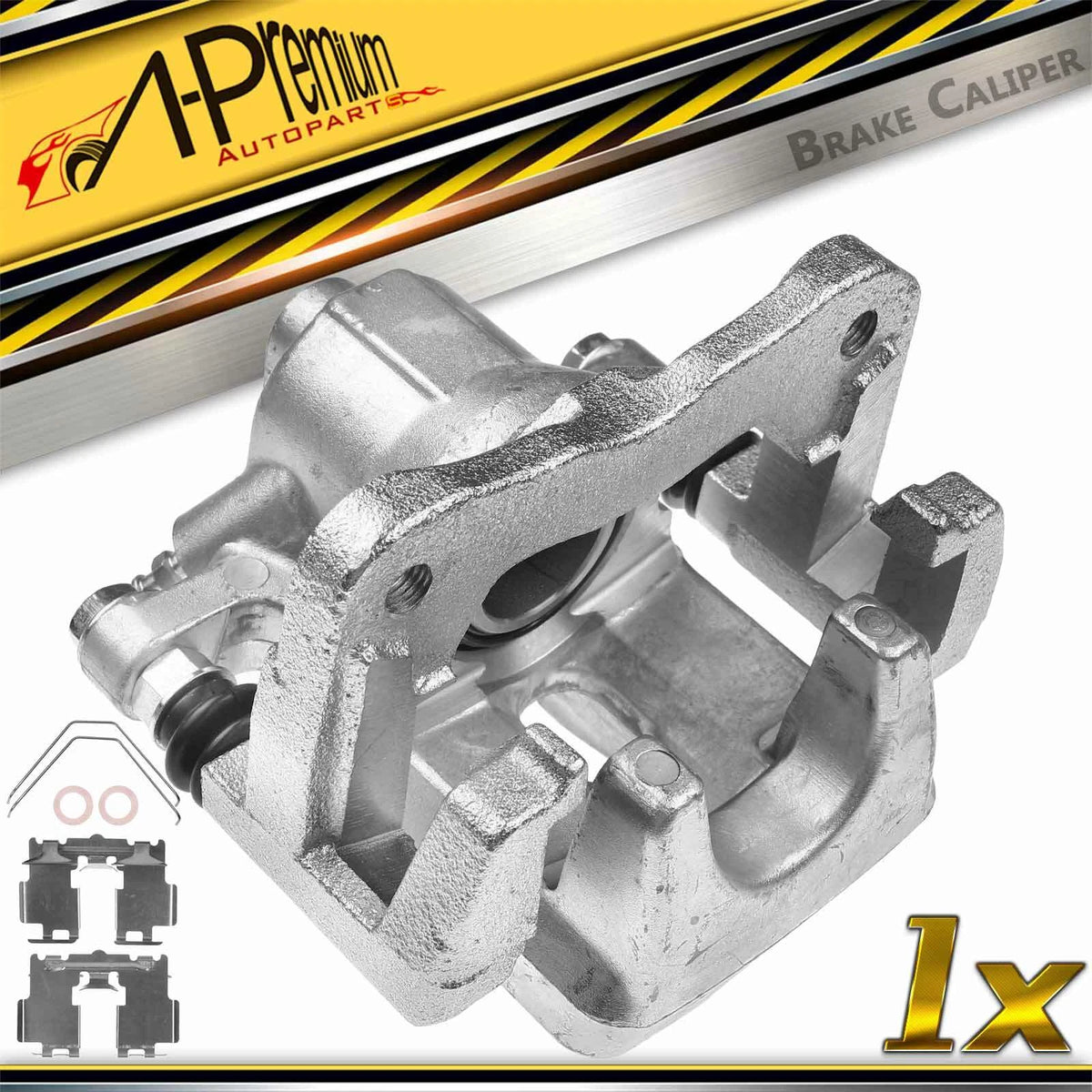 A-Premium Rear LH Disc Brake Caliper w/Bracket for Pontiac Vibe (2009–2010) 19-B6186, 19B6186