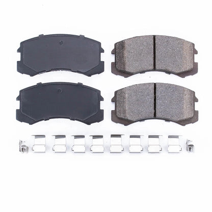 2X Powerstop Brake Pad Sets for Mitsubishi Lancer (2002–2007) 17-904
