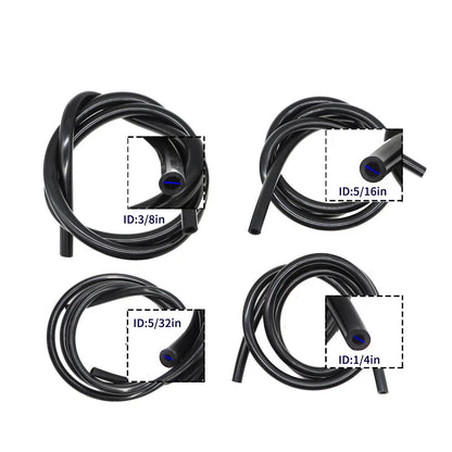 Set of 4 Vacuum Tubing Hose Lines 5/32 1/4 5/16 3/8" 5FT 130PSI