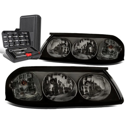 Pair of Smoked/Clear Side Turn Signal Lights for Chevy Impala (2000–2005)