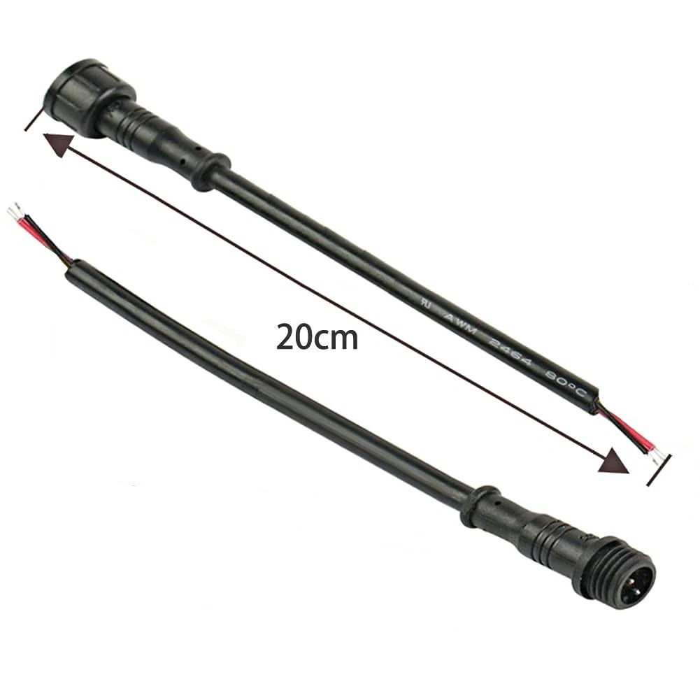 2X 2 Pin LED Electrical Connectors 20AWG for Automotive Applications