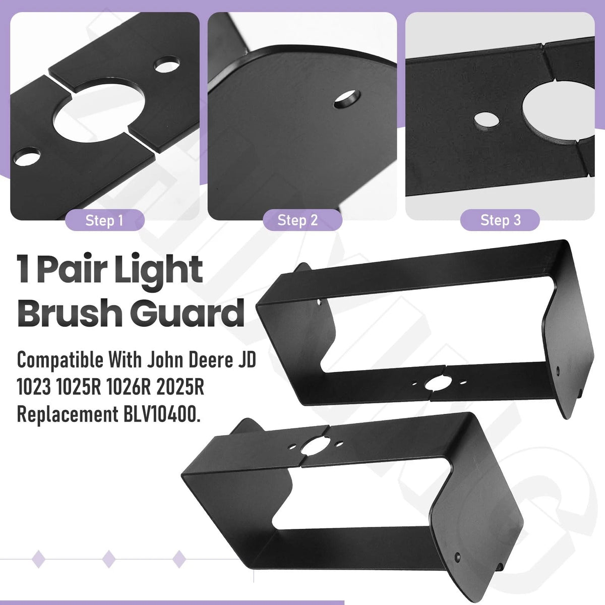 Brush Light Guards Kit for Jo-hn Black