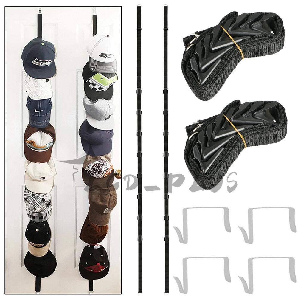 Cap Rack for Baseball Hats and Visors Wall Door Hanger Organizer