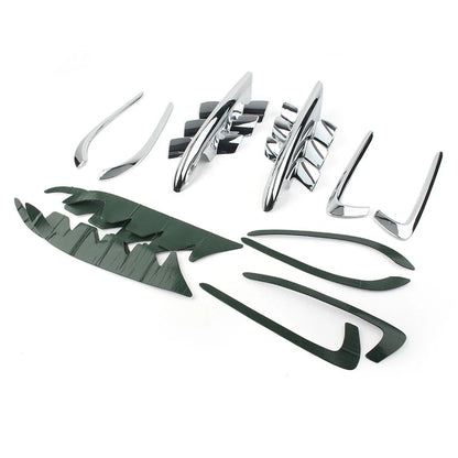 Set of 2 Chrome Fairing Premier Shark Gills for Honda Goldwing GL1800 (2001–2011)