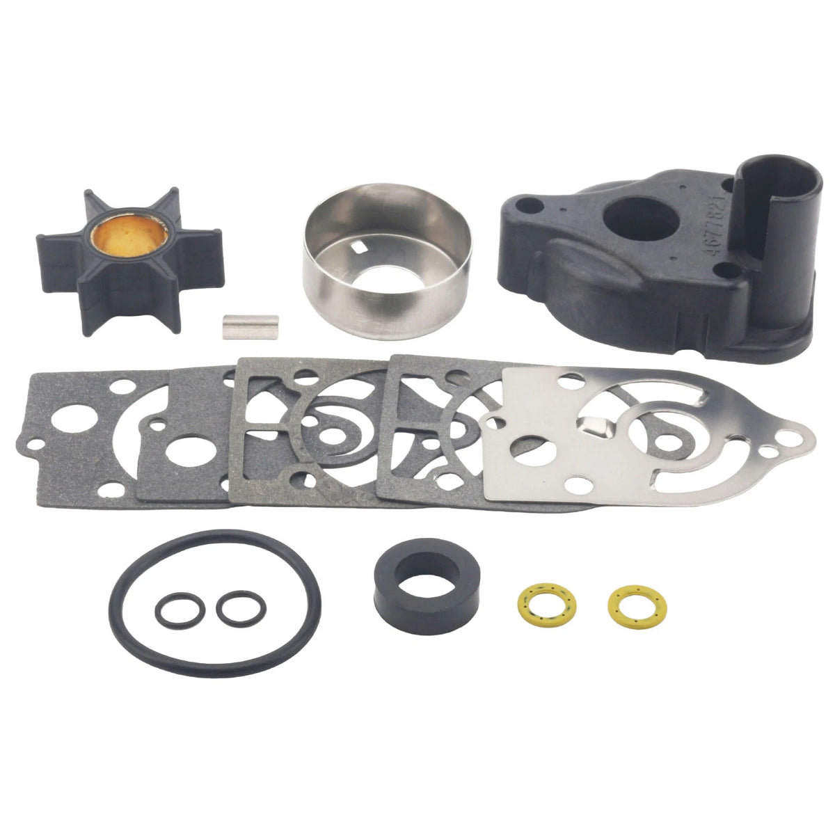 Outboard Water Pump Impeller Kit for Mercury 30-70 HP (46-60366T1, 46-60366Q1, 46-60366A1)