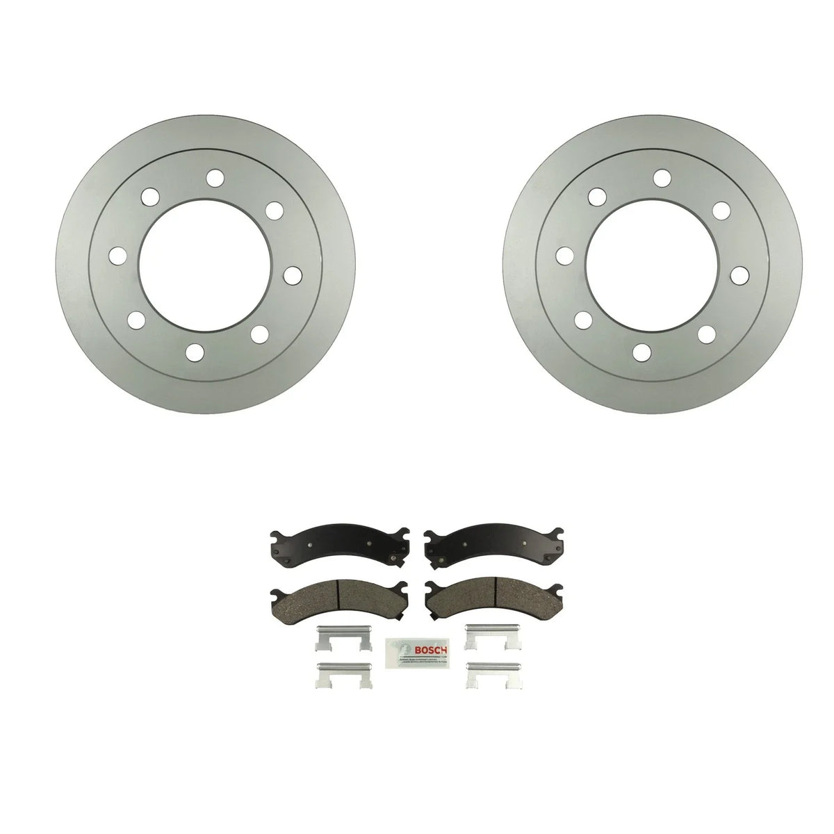 Bosch Rear Disc Brake Rotors & Ceramic Brake Pads Kit for GMC Sierra 3500 (2001–2002)