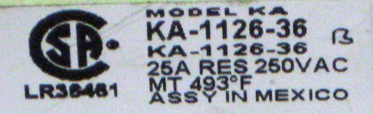 Electric Oven Thermostat for Star Bloomfield Wells 66269