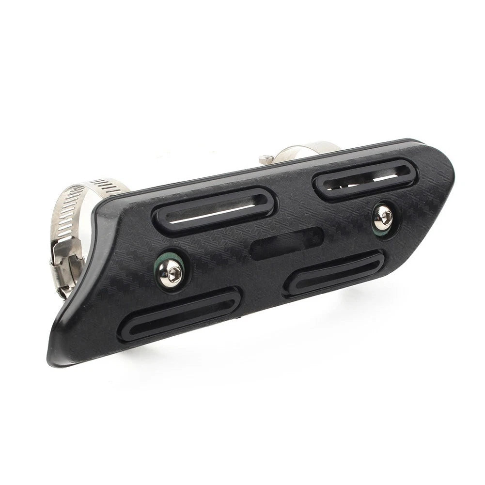 Universal Black Exhaust Muffler Pipe Heat Shield Cover for Motorcycle