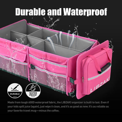 4-in-1 Car Trunk Storage Organizer with Cooler Bag for Universal Fit