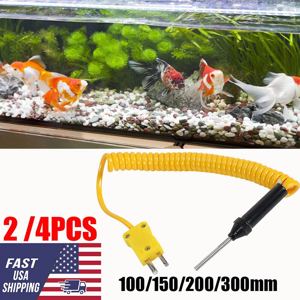 2X K-Type Thermocouple Probe for Digital Thermometer with Steel Sensor