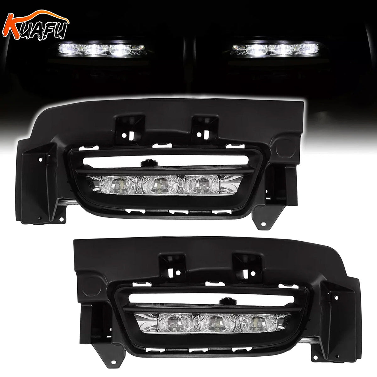 LED Fog Lights Bumper Lamps Set for Dodge Charger (2015–2022)
