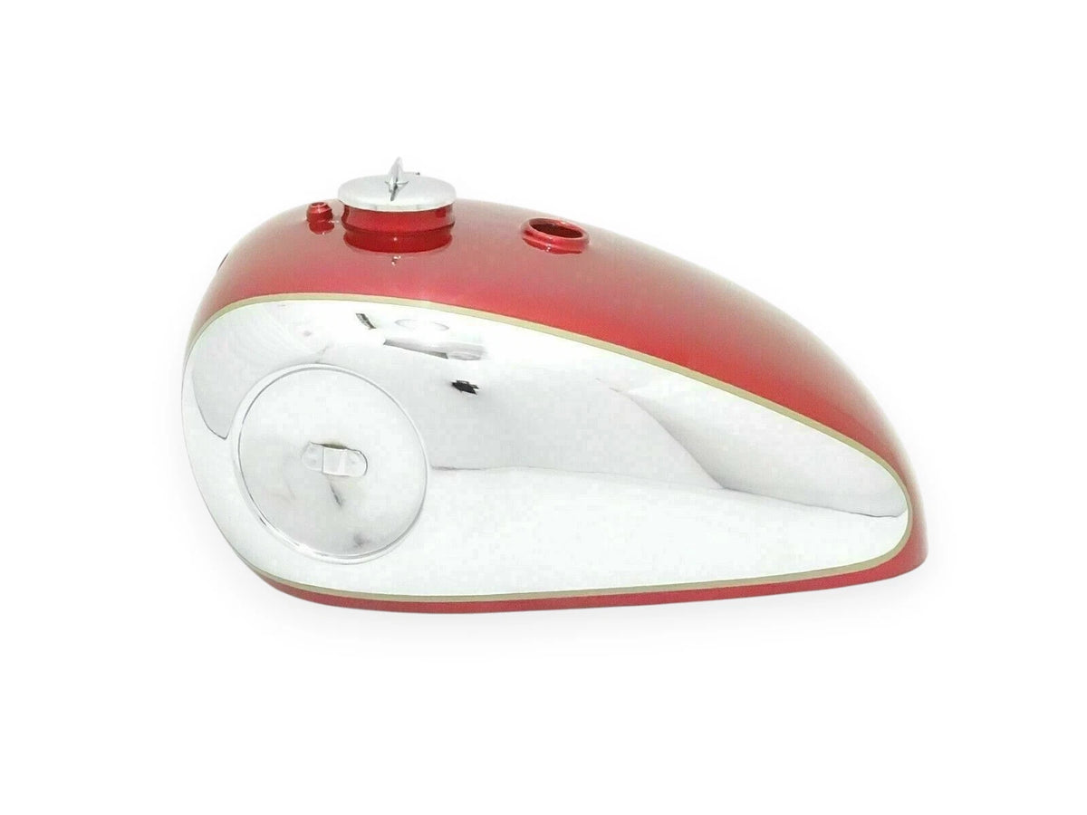 2 Gallon Petrol Tank for BSA Gold Star Scrambles Catalina (1960–1963) Cherry & Chrome