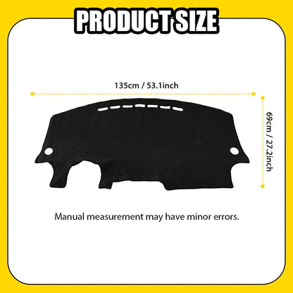 Dash Cover Mat for VW Volkswagen Beetle (1998–2010) Black Carpet 1-5X