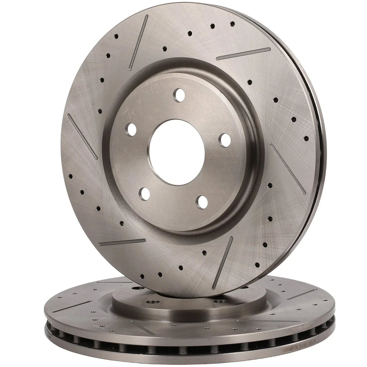 Front Brake Disc Rotors Vented for Volkswagen Routan, Dodge Journey (2012–2013)