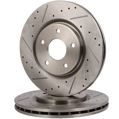 Front Brake Disc Rotors Vented for Volkswagen Routan, Dodge Journey (2012–2013)