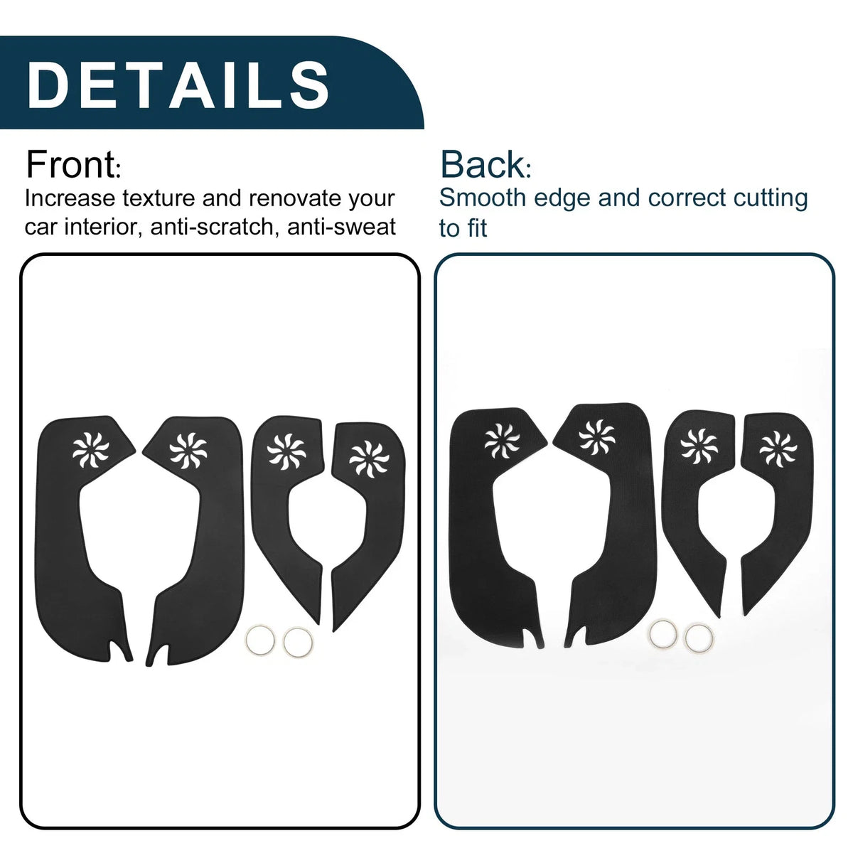 Set of 1 Car Door Anti Kick Pad Sticker Protector for Ford Focus (2012–2015)