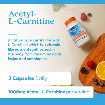 Acetyl-L-Carnitine 1000 mg for Doctors Best (120 Count)