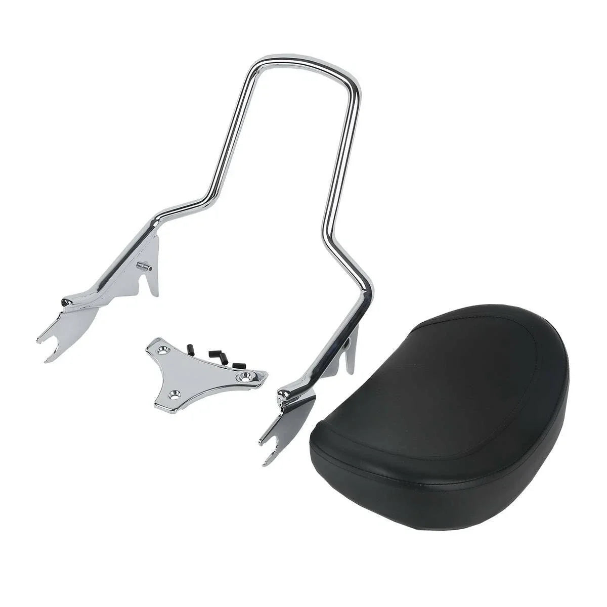 Sissy Bar Backrest Luggage Rack Docking Kit for Harley Touring (2009–2013) Chrome