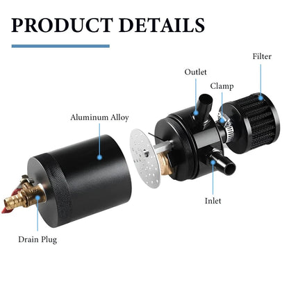 2-Port Oil Catch Can Kit for ZNDAW