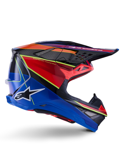 Supertech Helmet for Alpinestars Offroad (X-Large, Blue Red Yellow Fluo)