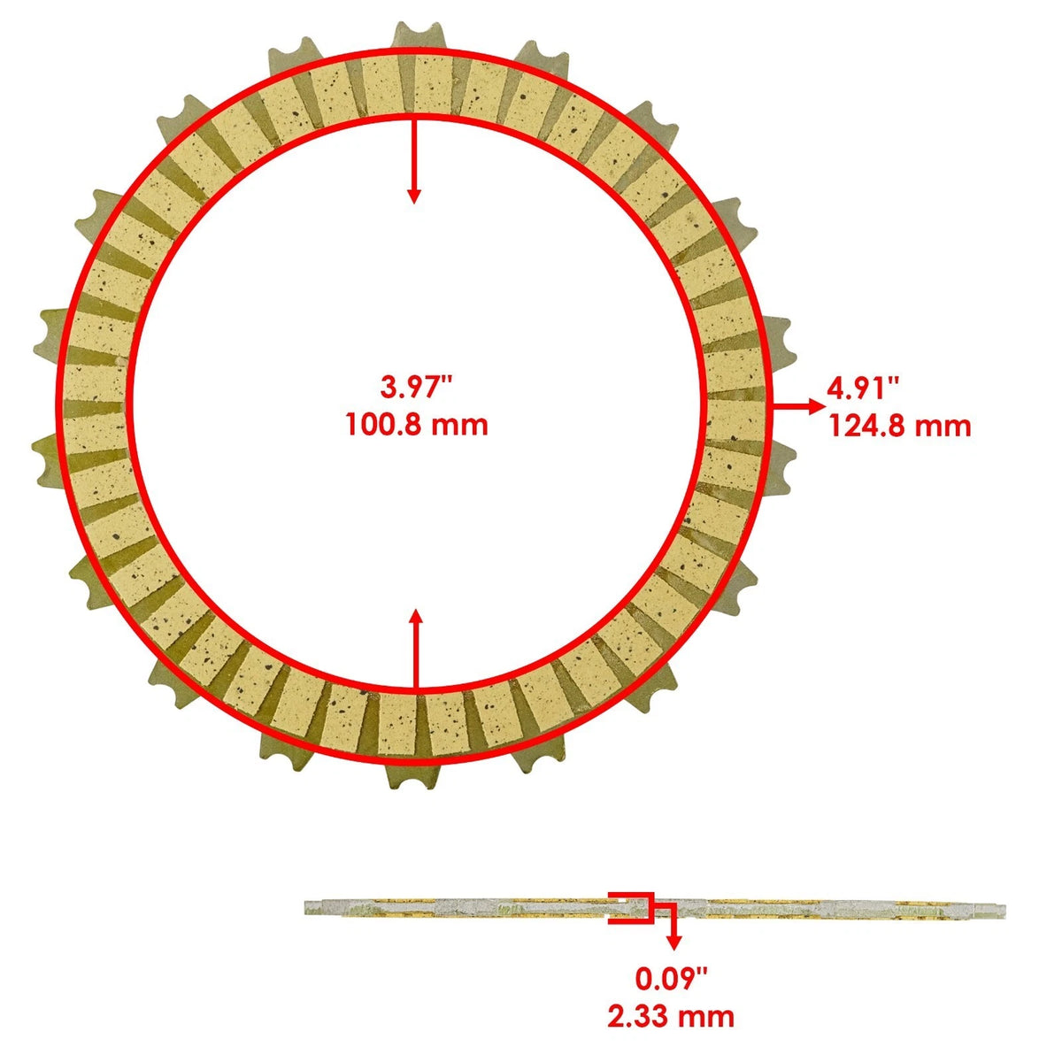 Clutch Friction Kit w/ Steel Plates for Honda CRF250L (2013–2020) FP190A2008MD