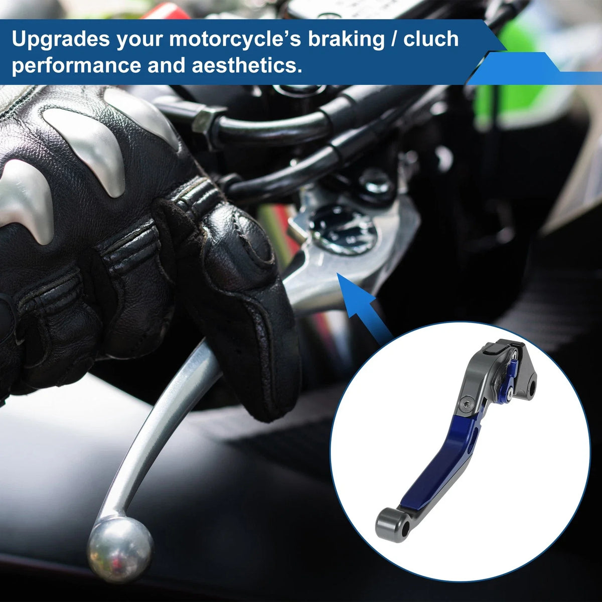 Adjustable Brake Clutch Levers for Honda X11 (1999–2002) Titanium Blue