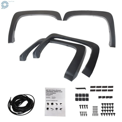 Set of 4 Fender Flares for Silverado 1500/2500HD/3500HD (2007–2013)