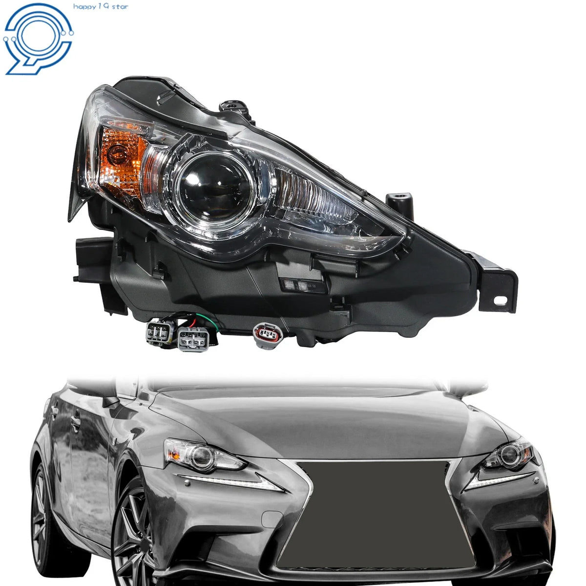 Right Side HID Headlight Assembly for Lexus IS (2014–2016)