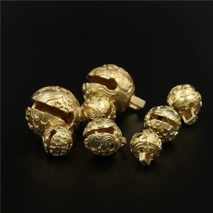 Miniature Brass Bell for DIY Keychain Bag Pendant Jewelry Making