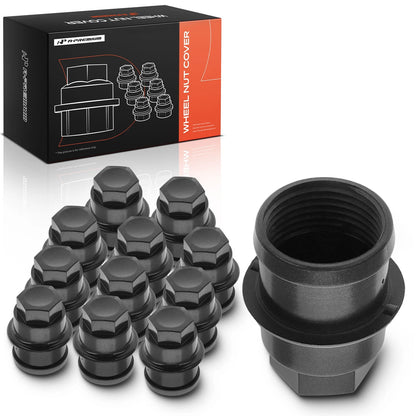 Set of 12 Wheel Nut Covers for Chevy Silverado 1500 (2000–2007, 2010–2014) - 9-100062, 9596657, 9598138, 611-638