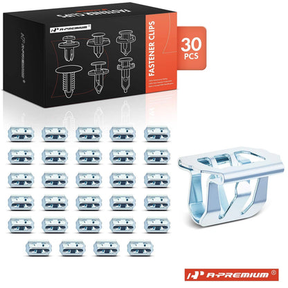 30Pcs Radiator Grill & Quarter Trim Panel Clips for Chevy Silverado (11519069, 25183)