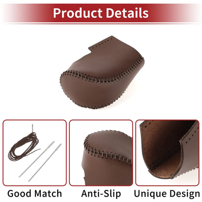 1 Pcs Gear Shift Knob Cover for Honda HR-V (2023–2024) Brown Faux Leather