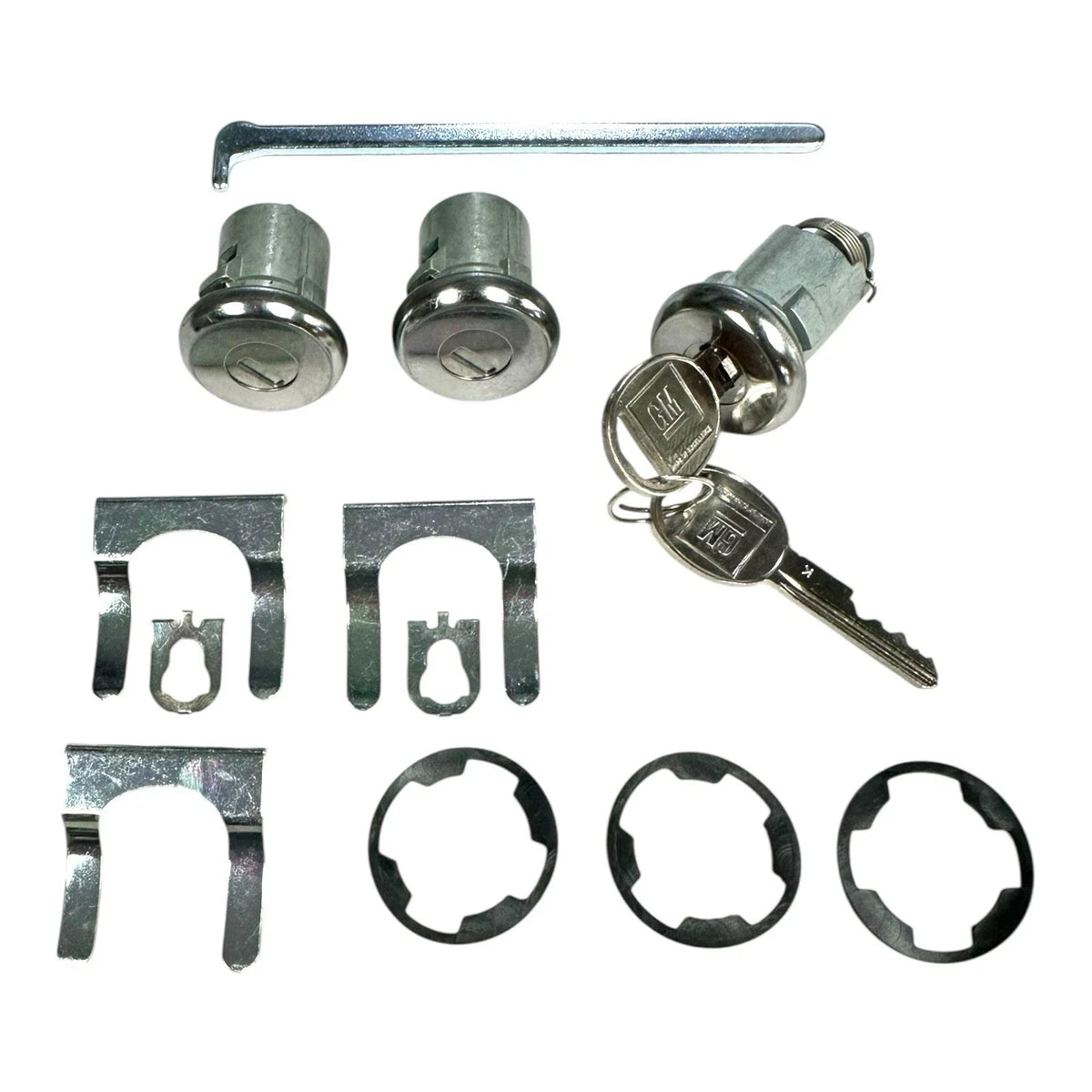 Door Trunk Lock Set Replacement with Keys for 1963–1986 Oldsmobile Cutlass