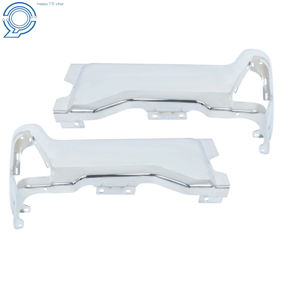 Chrome Pair Rear Back Bumper End Cap for Ford F250 F350 F450 (2023–2025)