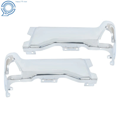 Chrome Pair Rear Back Bumper End Cap for Ford F250 F350 F450 (2023–2025)