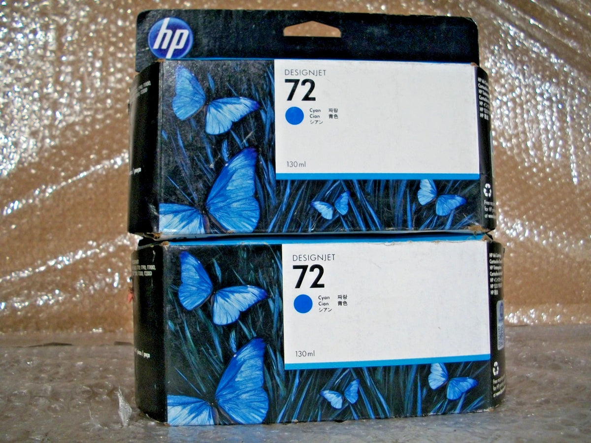Lot of 2 HP Designjet 72 Ink Photo Cyan for Designjet Printers (2018–2023)