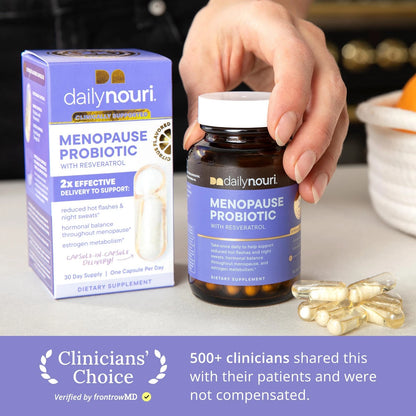Daily Nouri Menopause Probiotics for Women (Hormonal Balance)