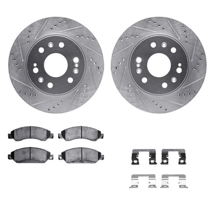 Drilled and Slotted Rotors for GMC Yukon (2007–2008) ALX-PAU-DF-7212-48026-CLA6