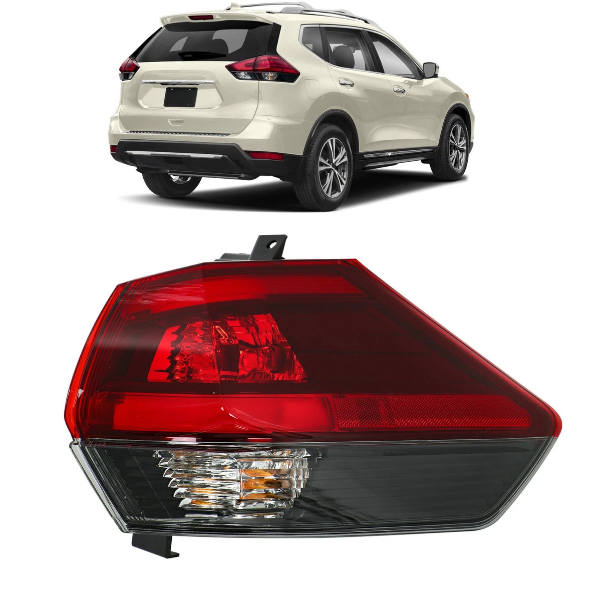 Tail Light Assembly for Nissan Rogue (2017–2019) RH/Passenger Side BCK97955K