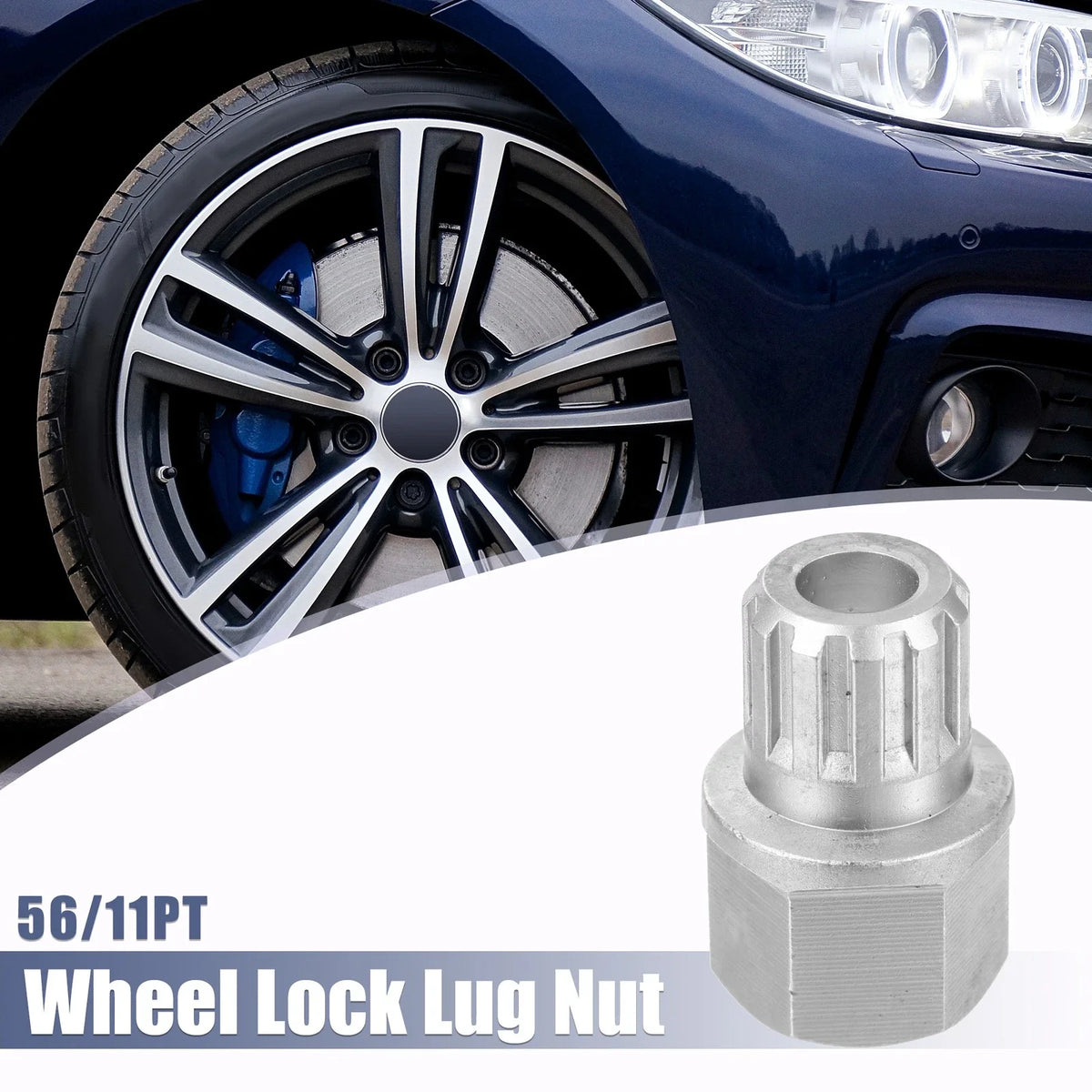 Anti Theft Wheel Lock Key Lug Nut Screw Removal Key for VW Audi (2000–2023)