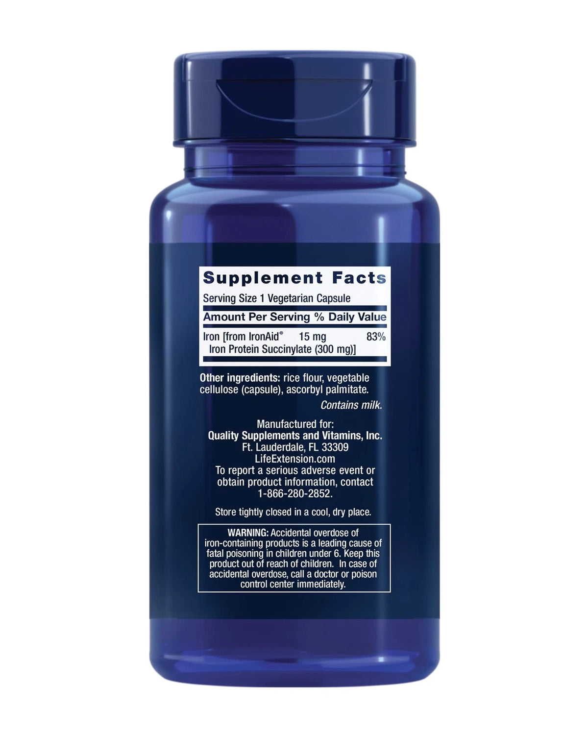 Iron Protein Plus for Life Extension (100 Count)