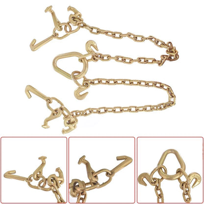 Chain V Bridle with RJT Hook for Tow Truck Winch Cable Recovery