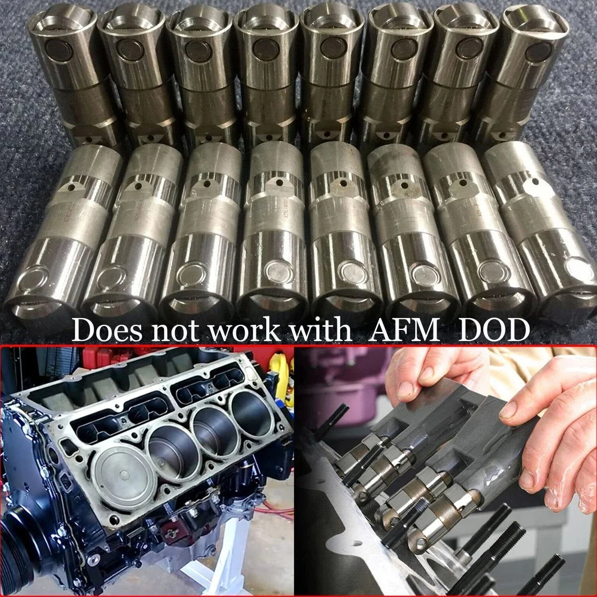 Set of 8 Active Fuel Management AFM Valve Lifters for GMC 4.8/5.3/5.7/6.0/6.2L