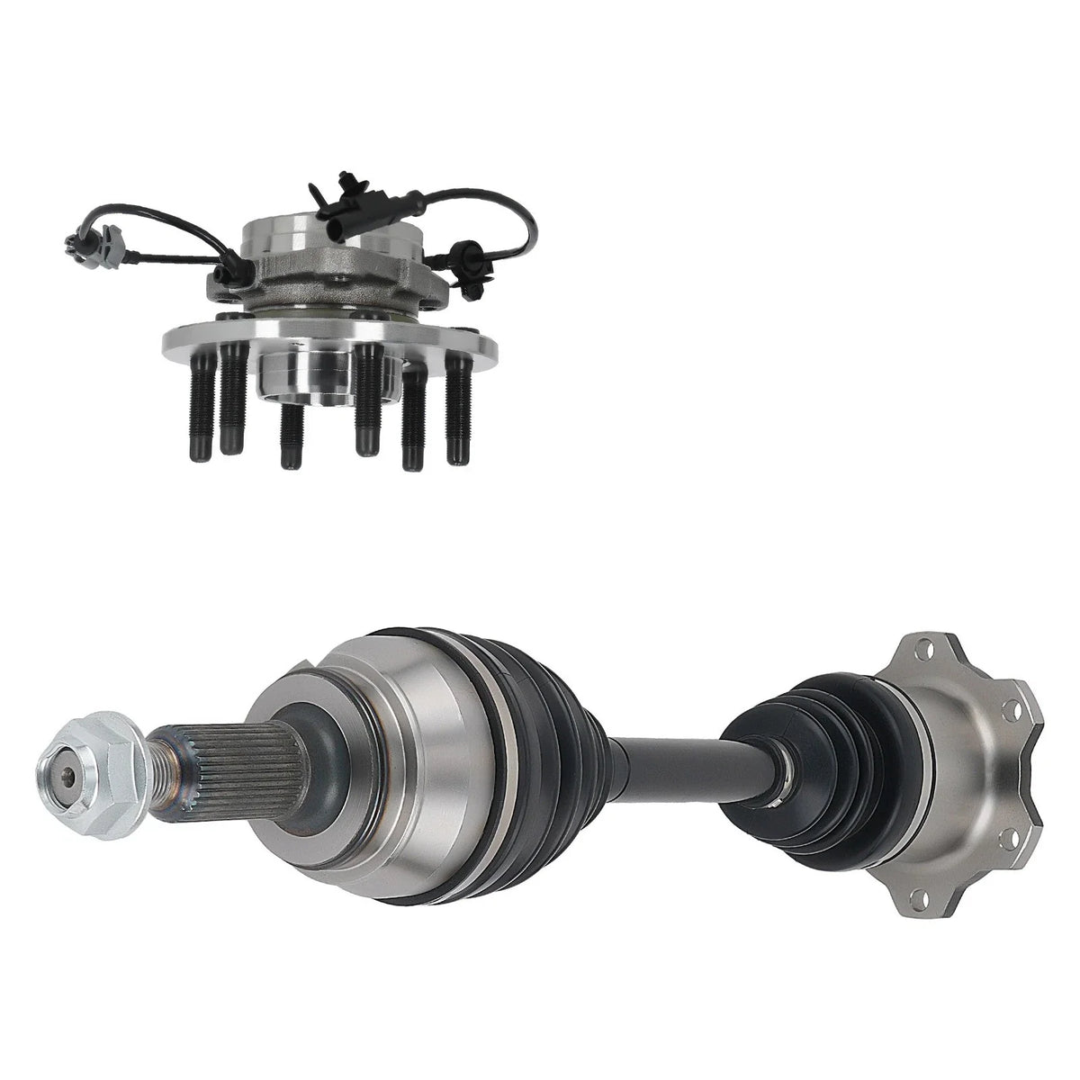 Front CV Axle & Wheel Hub Bearing for Silverado Sierra Escalade (2007–2014)