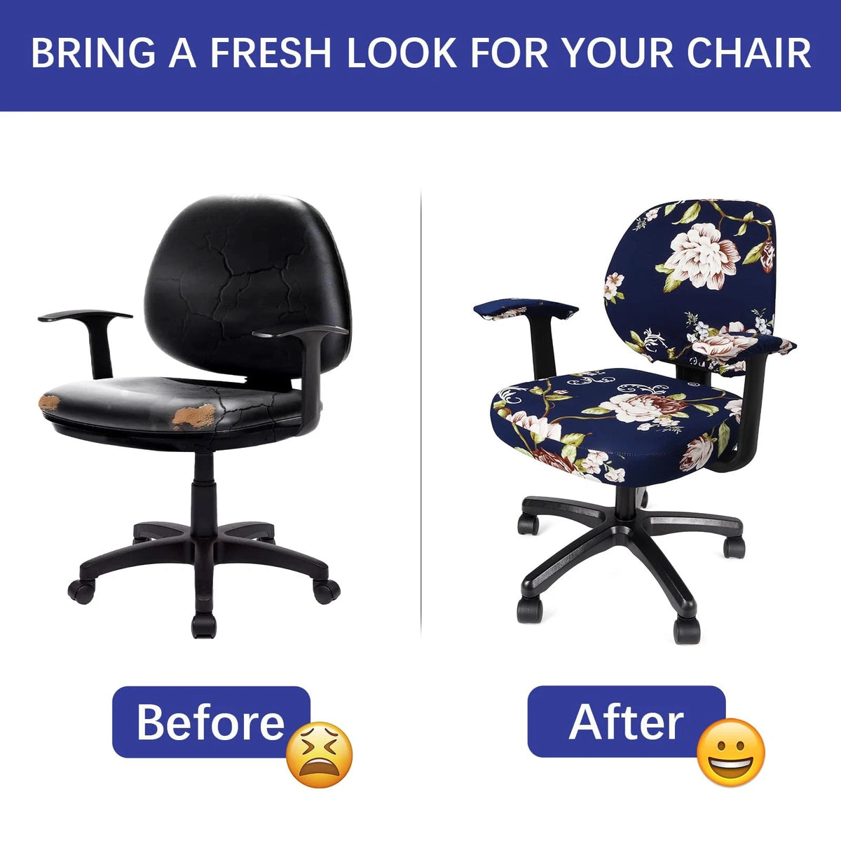 Full Set Office Chair Cover for Universal Rolling Desk