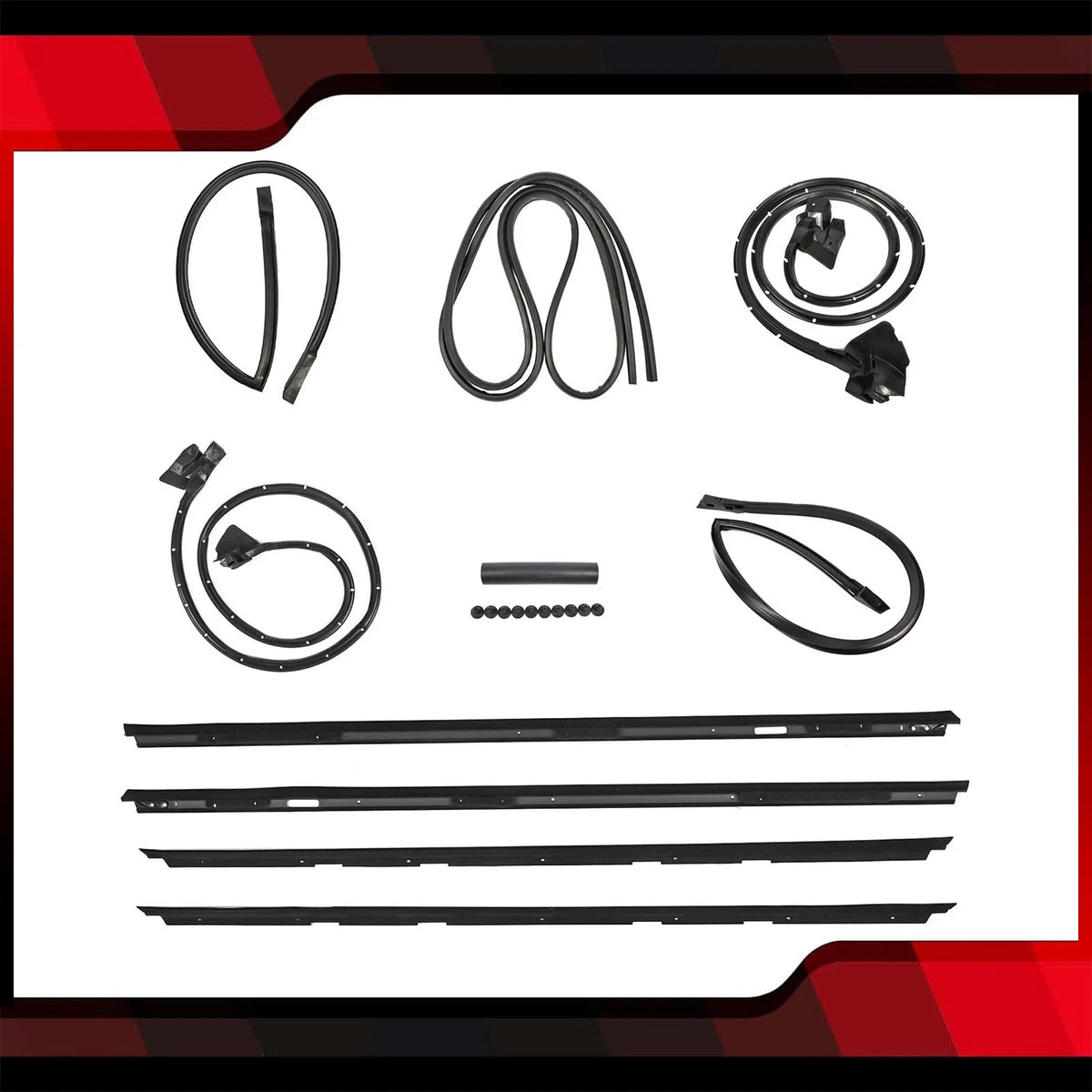 9Pcs Trunk Seal Weatherstripping Kit for Chevy Monte Carlo (1983–1988)