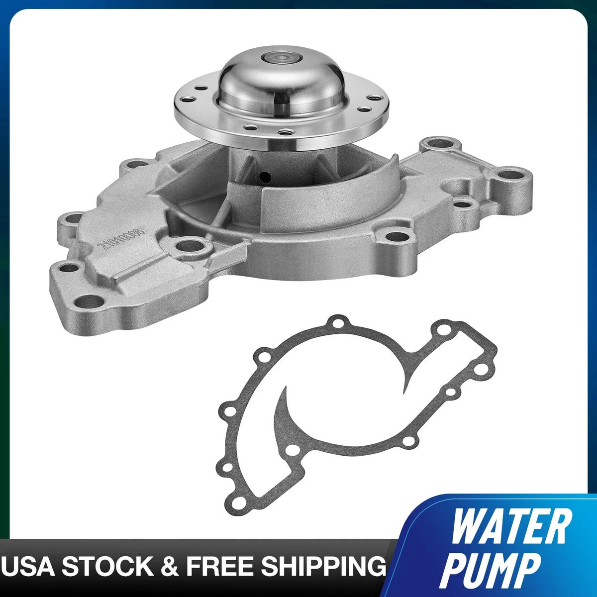 Water Pump w/ Gasket for Chevrolet Camaro 1995–2002, Buick LaCrosse