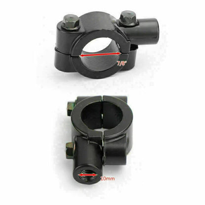 7/8" Bar Mirror Mount Holder Clamp Adaptor for Universal Motorcycle (T9)